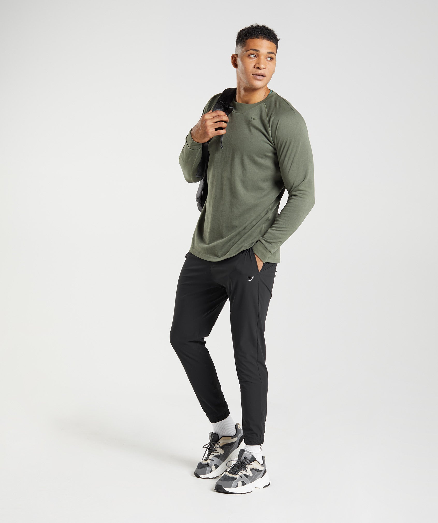 Black Men's Gymshark Studio Jogger | KRHDSY-530