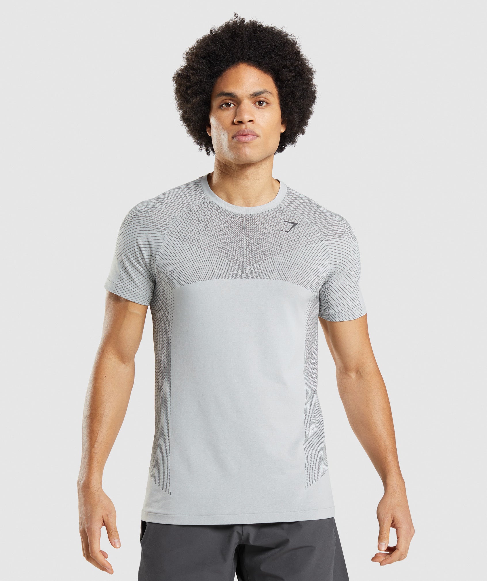 Light Grey Men\'s Gymshark Apex Seamless T Shirts | FKWDZX-239