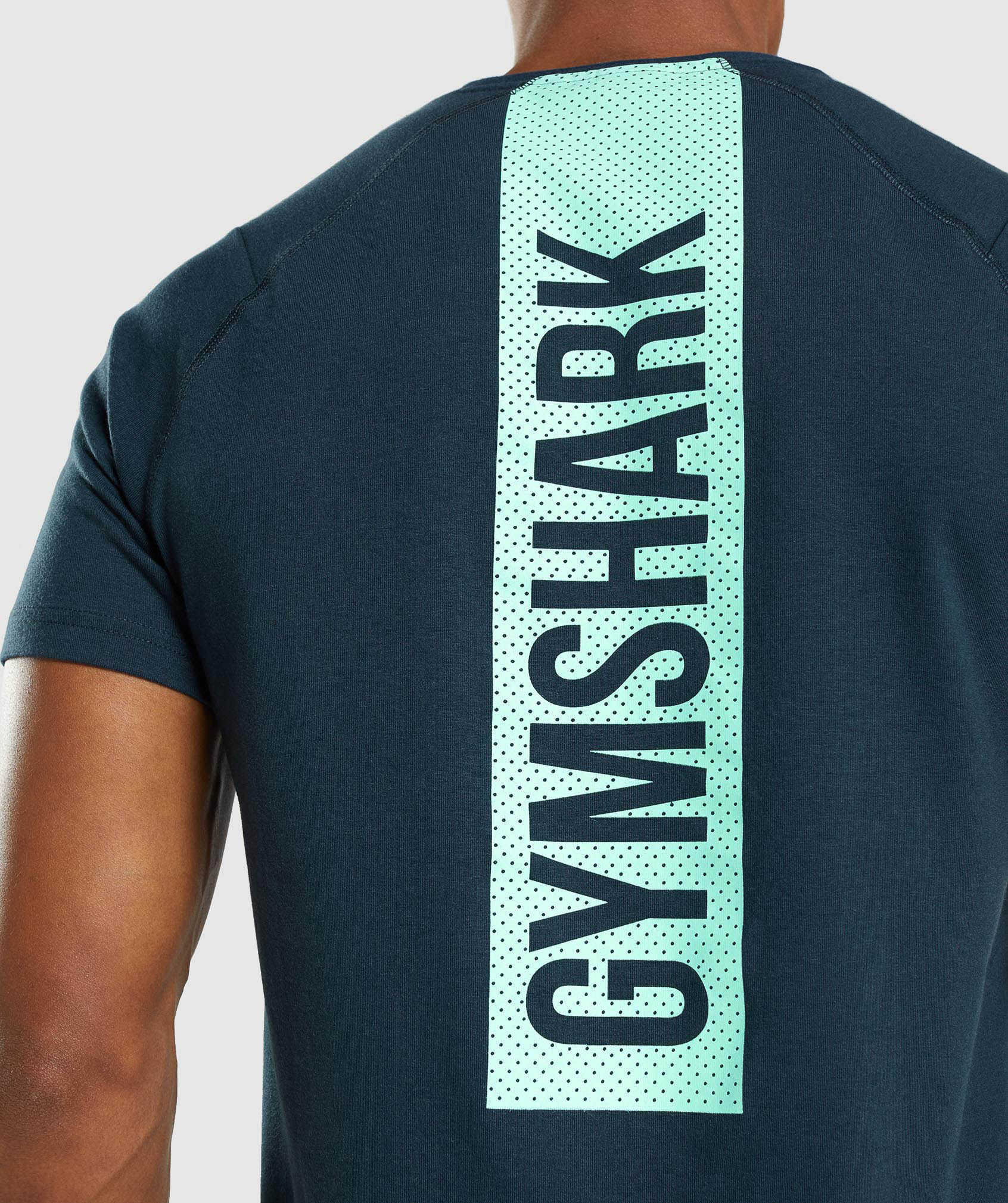 Navy Men's Gymshark Bold T Shirts | UEVRIJ-190