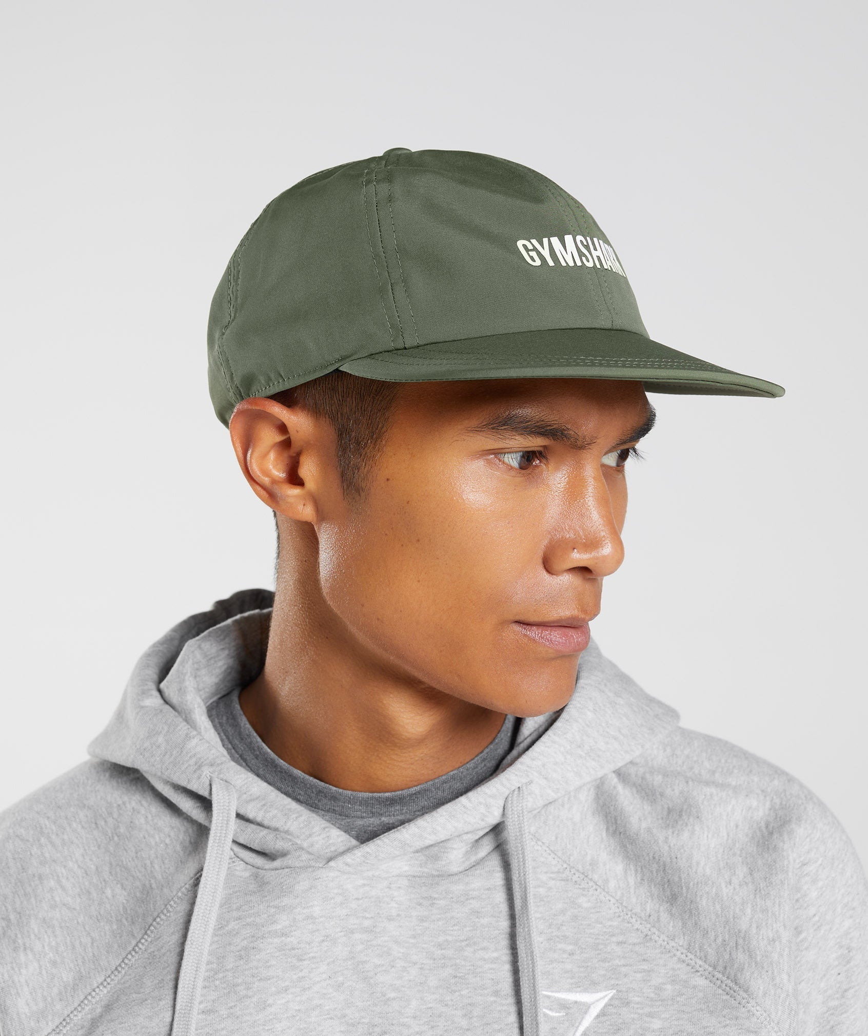 Olive Women's Gymshark Flat Peak Hats | KBRCDH-961