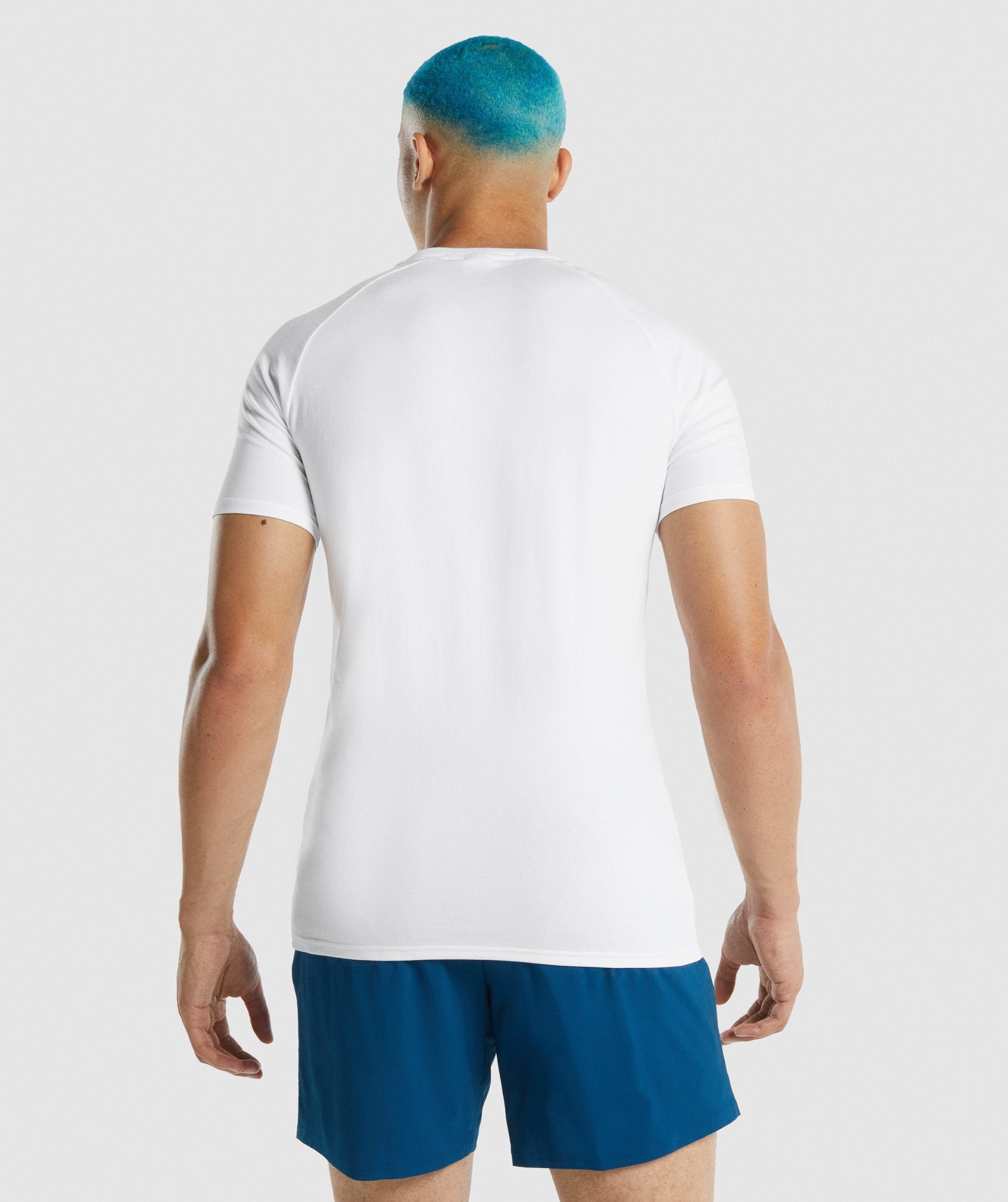 White Men's Gymshark Apollo T Shirts | HYELZW-875